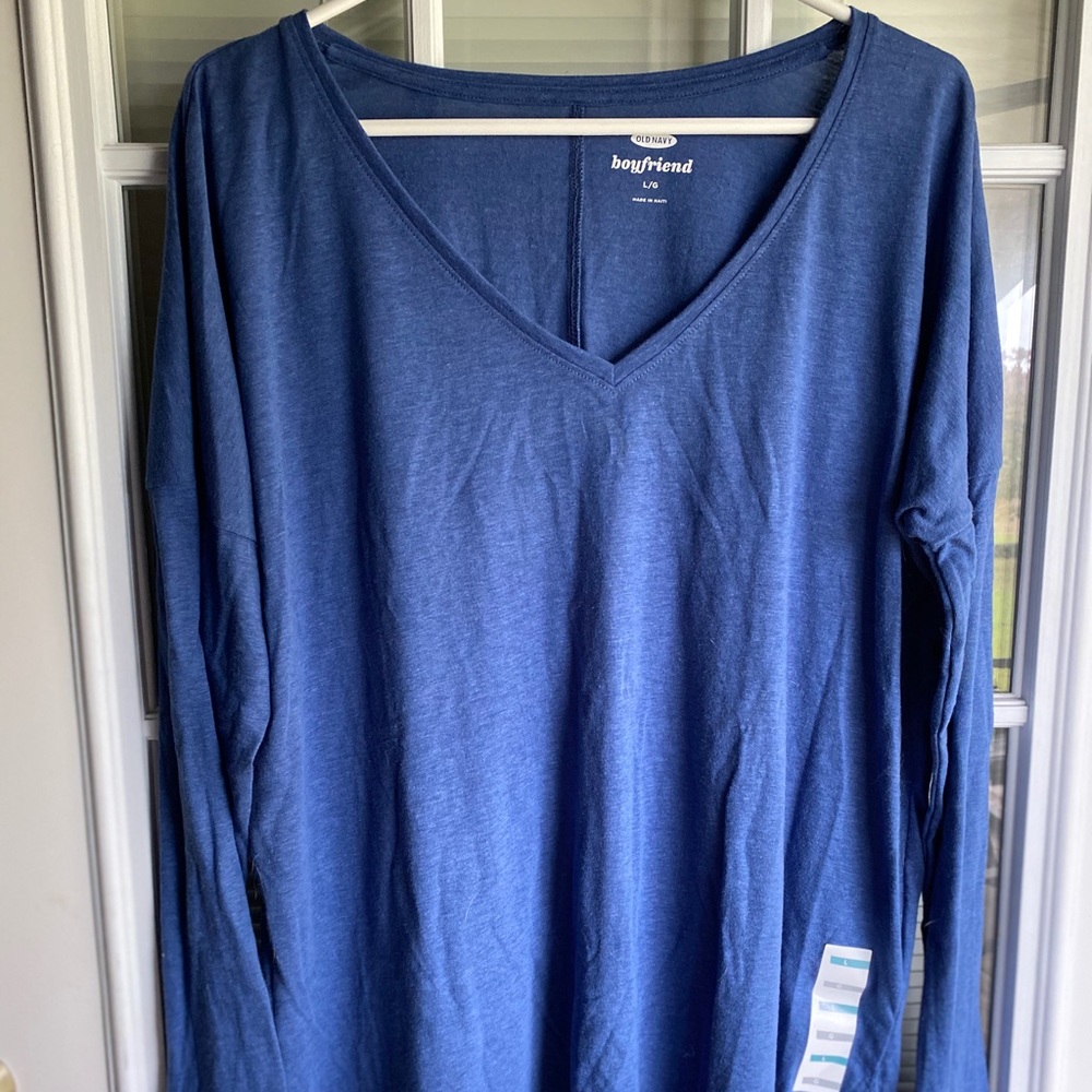 Old Navy- long sleeve boyfriend T-shirt